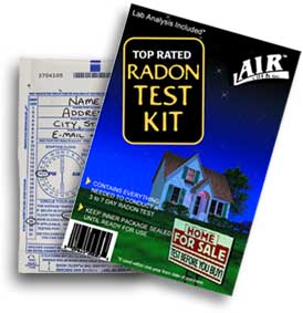 short term radon test kit